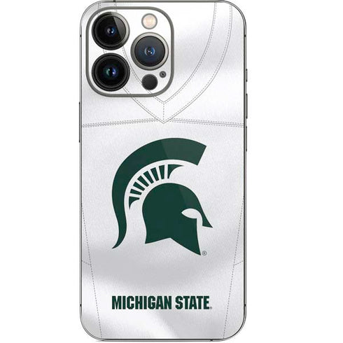 Michigan State University White Jersey iPhone 14 Pro Skin